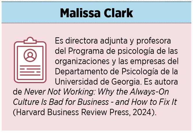 Entrevista a Malissa Clark: “Muy pocos empleados trabajan ocho horas realmente productivas cada día”