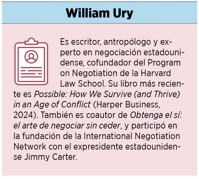 Entrevista a Wiliam Ury. Resolución de conflictos 2.0: el marco mental del posibilista